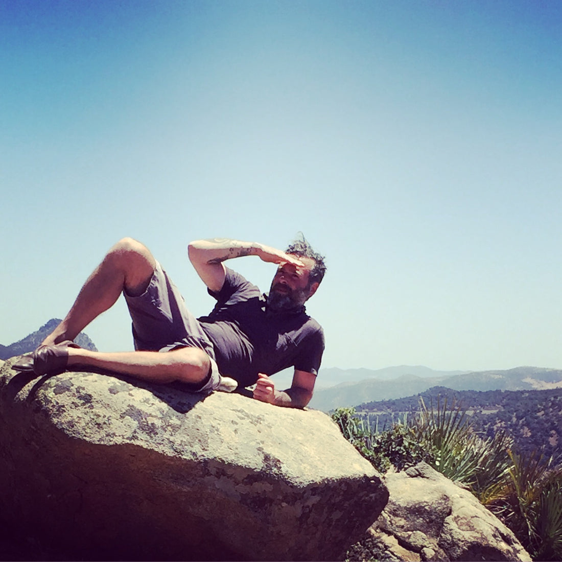 The king of sheep, leather and gloves, popping up out of nowhere..