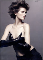 Ines Vintage - Elegant long leather gloves