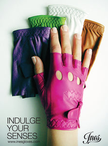 Ines vintage leather gloves