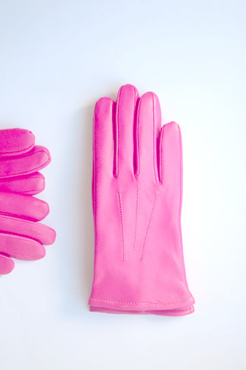 Little Girl Glacé Pink Gloves