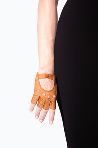 FINGERLESS LONG LEATHER OPERA GLOVES – Ines Gloves